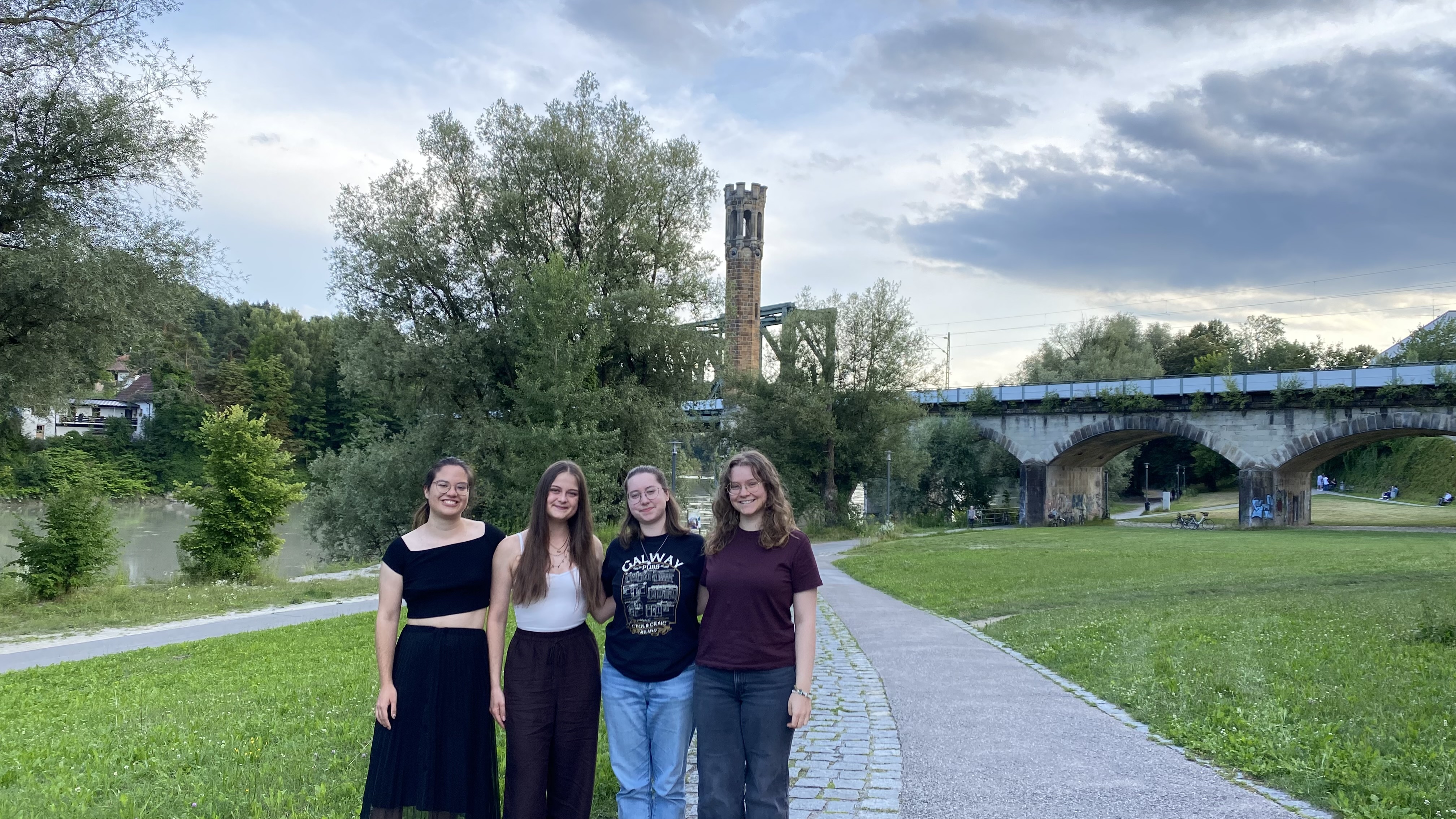 Clara, Jenny, Jule und Lea - Das Orga-Team der HSG Passau